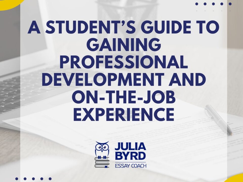 A Student’s Guide to Gaining Professional Development and on-the-Job Experience